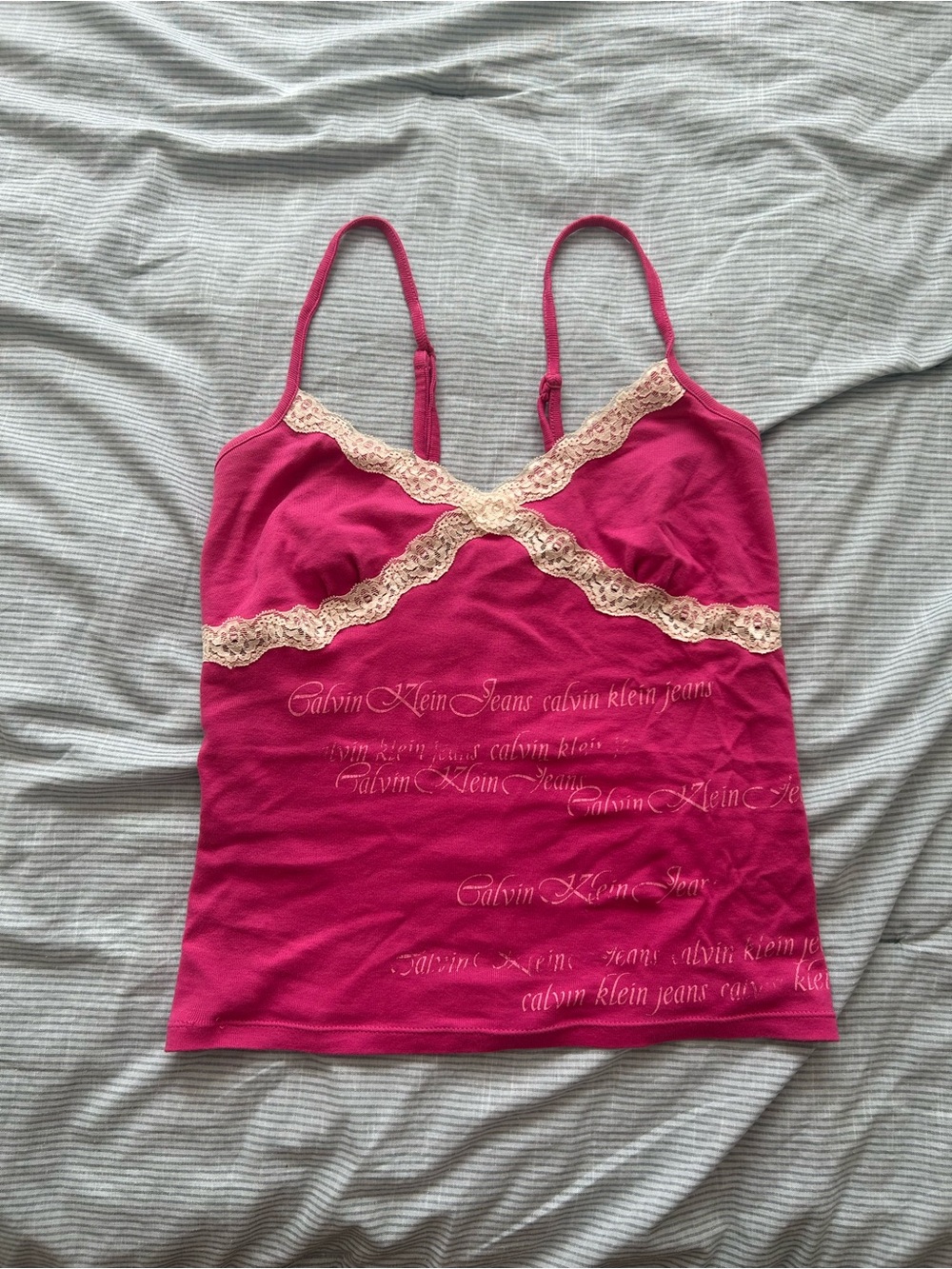 Vintage Y2K Calvin Klein Lacey Cami